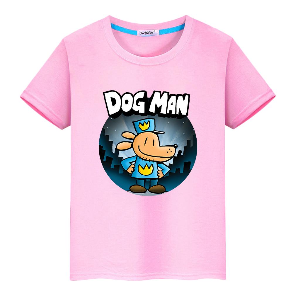 T-Shirt für Kinder Jungen 10 Jahre Hund Mann Kleinkind Mädchen Kleidung 100% Baumwolle Anime Kurze Kawaii Tops Stolz T-Shirt Y2k Kinderkleidung Mädchen 100 rosa
