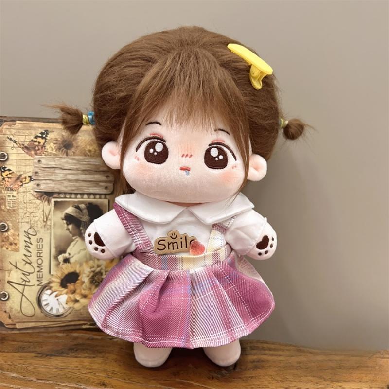 Neue 20cm Niedliche Plüschpuppen Kleider Kleidung Zubehör Mini Puppenkleidung Zubehör NO Doll