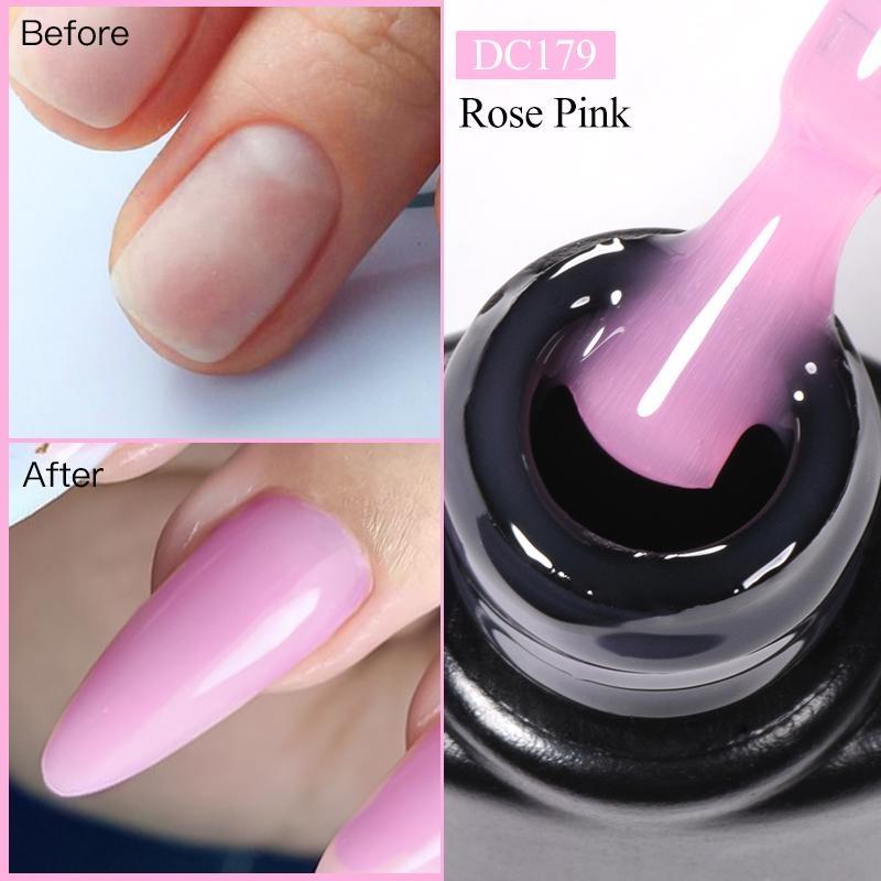 MTSSII 7 ml Quick Extension Gel Milky White Nude Pink Construct Hard Gel Semi Permanent UV LED Gel Quick Building Nail Art DC179