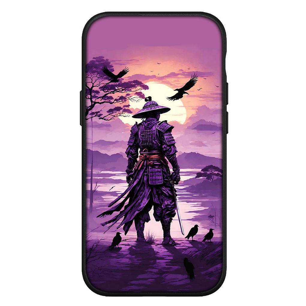 Hülle für iPhone 15 14 Xiaomi Redmi Note 13 12 11 Pro Max X 8 7 9 XR Samsung Galaxy S24 S23 OPPO A15 Huawei Japan Samurai Skelett Ninja Bushido Hülle for Samsung Galaxy S7 Edge himmelblau