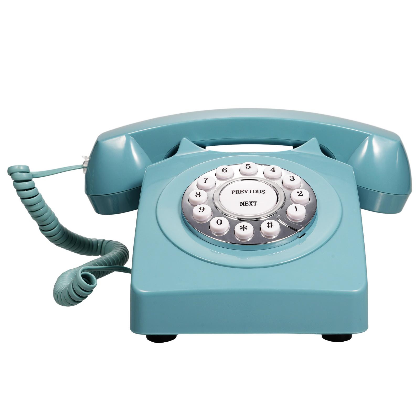 Audio-Nachrichtenbuch, Retro-Sprachaufzeichnung, Hochzeitstelefon, personalisiert mit den besten Wünschen der Voicemail blau