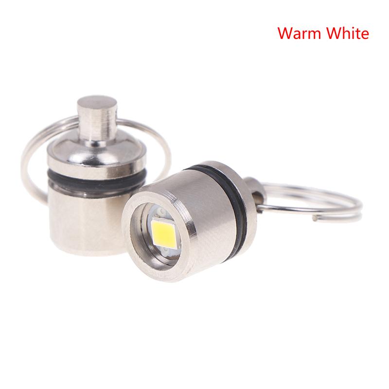 2 Stück Mini LED Licht Schlüsselanhänger Leuchtender Schlüsselanhänger Anhänger Bunt Mini Elektronisches Licht Schlüsselanhänger Taschenlampe Lampe Schlüsselanhänger warm weiße