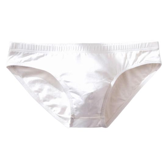 Schweißabsorbierende, ultraleichte Herren-Slips, stilvolle Herren-Unterhosen in Übergröße M weiß
