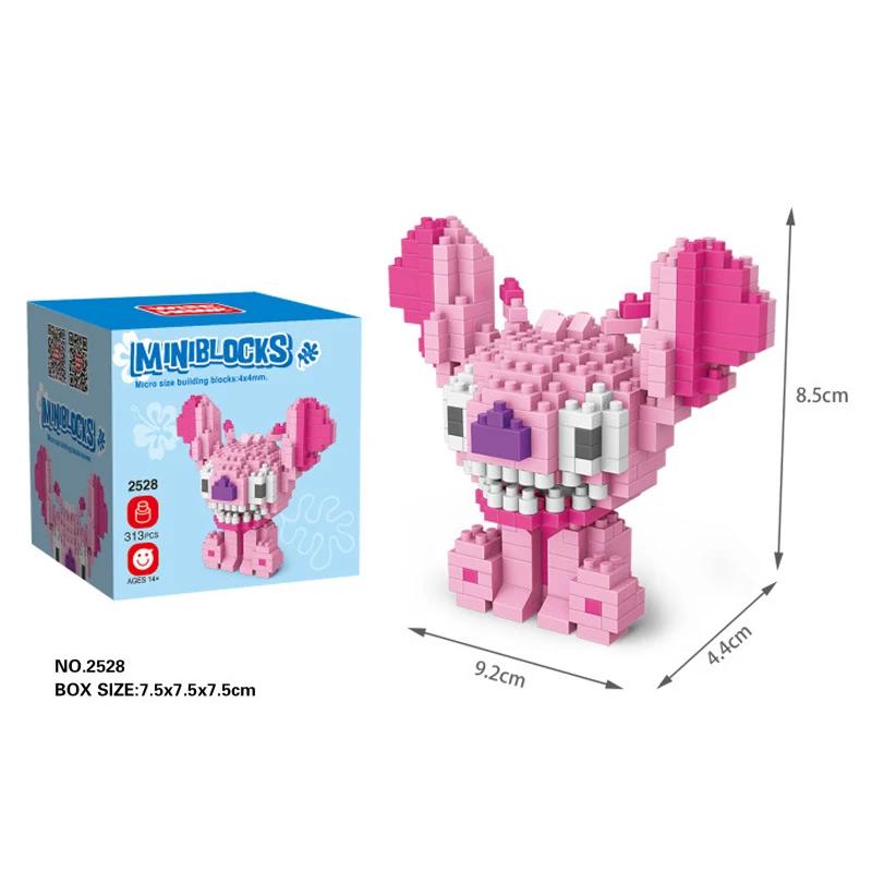 236-313 Stück Stitch Bausteine Spielzeug Diamant Steine Lilo Stitch Puppe Figuren Kinder Geburtstagsgeschenke With box