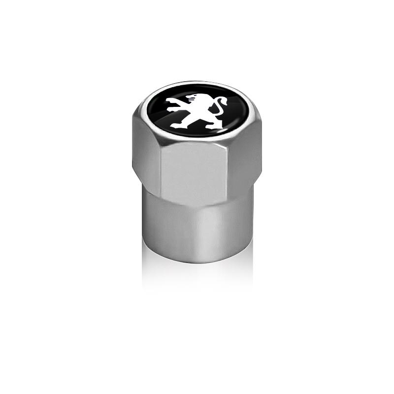 4 Stück Auto Metall Rad Reifen Luftventilkernkappen Autozubehör Für Peugeot 308 408 508 RCZ 208 3008 2008 206 207 108 406 407 408 206 207 208 306 307 Peugeot weiß