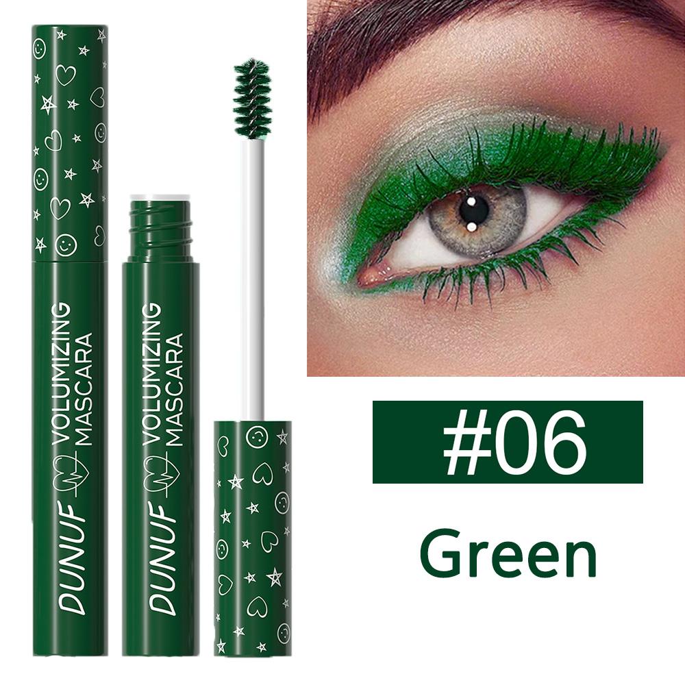 Bunte Wimperntusche für geschwungene Wimpern, wasserfest, schnell trocknend, Wimpernverlängerung, mehrfarbige Wimpern, Make-up, langanhaltend, wasserfest, weiße Wimperntusche