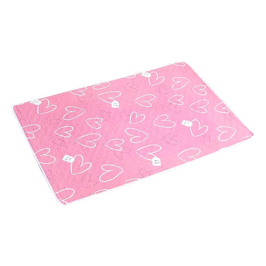 50*70 cm Atmungsaktive Wasserdichte Waschbar Matratze Urin Matte Für Baby Niedlichen Cartoon Bett Schutz Windel Bettwäsche Urin Pads rosa