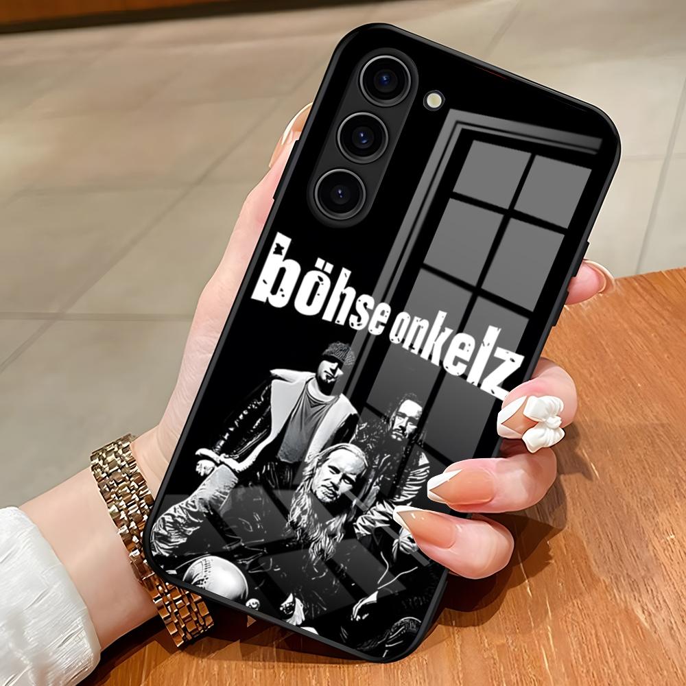 B-Bohse O-Onkelz Band Handyhülle Für Samsung S26 S25 Edge Ultra S23 S22 S21 S20 Ultra Plus S24 Fe A54 A53 A25 Glasabdeckung Samsung S25 Ultra