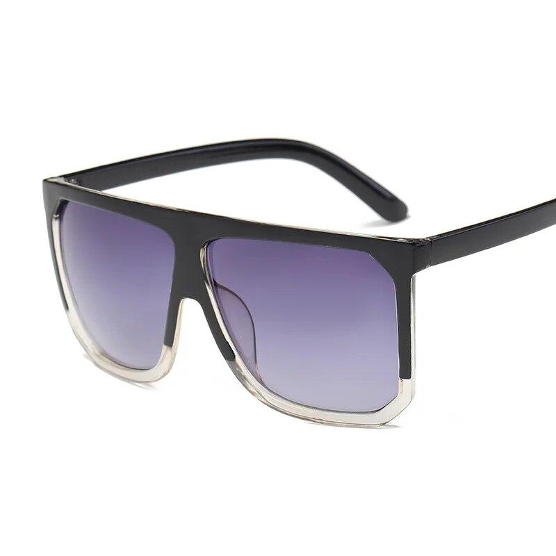 Mode Marke Übergroßen Sonnenbrille Weibliche Schwarz Braun Shades für Männer Damen Lunette Femme Oculos Sexy Quadrat Sonnenbrille Frauen schwarz