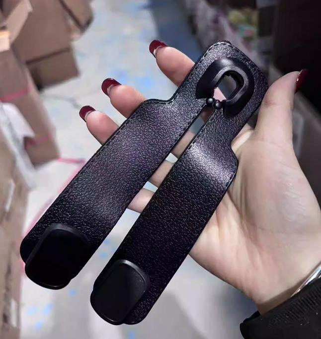 Doppelhaken aus Wildleder, universeller Haken für die Kopfstütze des Autositzes, Tasche, Flasche, Kleinigkeiten, Aufbewahrungsbügel, Auto-Organizer, Halterung, Auto-Innenausstattung ABS