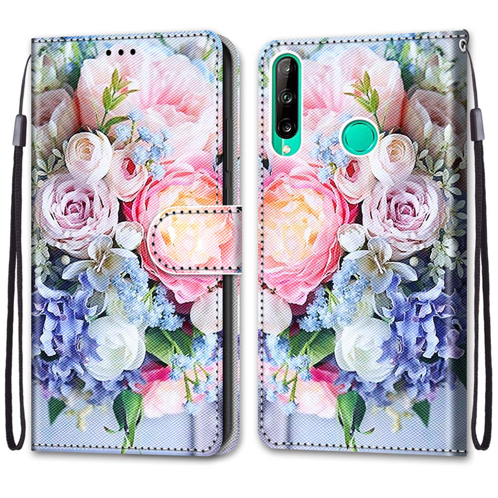 Luxuriöse Schutzhülle im Brieftaschen-Stil aus lackiertem Leder für Huawei Y5 Y6 Y7 Y9 P30 P40 P20Lite/Mate 20 Lite/P Smart Z/Nova 6SE Huawei P8 Lite 2017