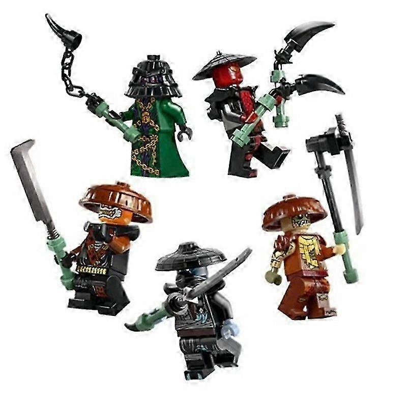 5 Stück LEGO Ninjago Verbotene Fünf Minifiguren Bausteine Set Spielzeugfiguren Kindergeschenk
