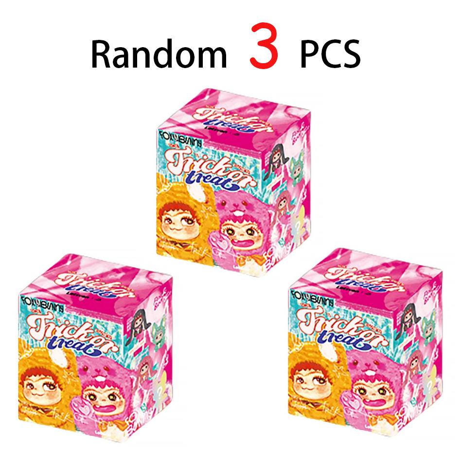 Wakuku FuchsundHase Süßes oder Saures Blind Box Niedliche Actionfigur Mystery Box Fuchs Hase Anime Puppe Schlüsselanhänger Kind Überraschung Weihnachten Hochwertiges Spielzeug