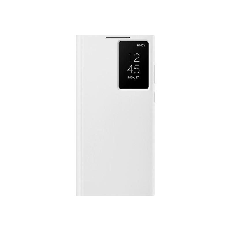 Smart View Flip Case Hülle Für Samsung Galaxy S22 Ultra S22Ultra Smart Clear View Handyhülle weiß