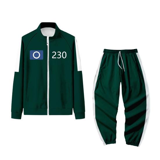 Yousheng Herren Cosplay Anzug Set Langarm Sport Sweatshirt Kordelzug Elastische Taille Hosen Set Cosplay Karneval Kostüm Party Requisiten XXXL