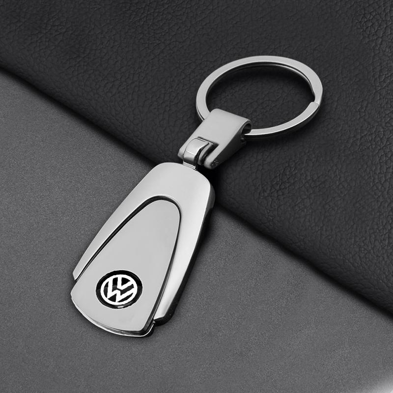 Leder Schlüsselanhänger Auto Schlüsselanhänger Anhänger Schlüsselanhänger Dekor Styling Für Volkswagen CC Golf 4 6 7 GTI Tiguan Passat B5 B6 B7 Jetta MK5 MK6 Polo gray