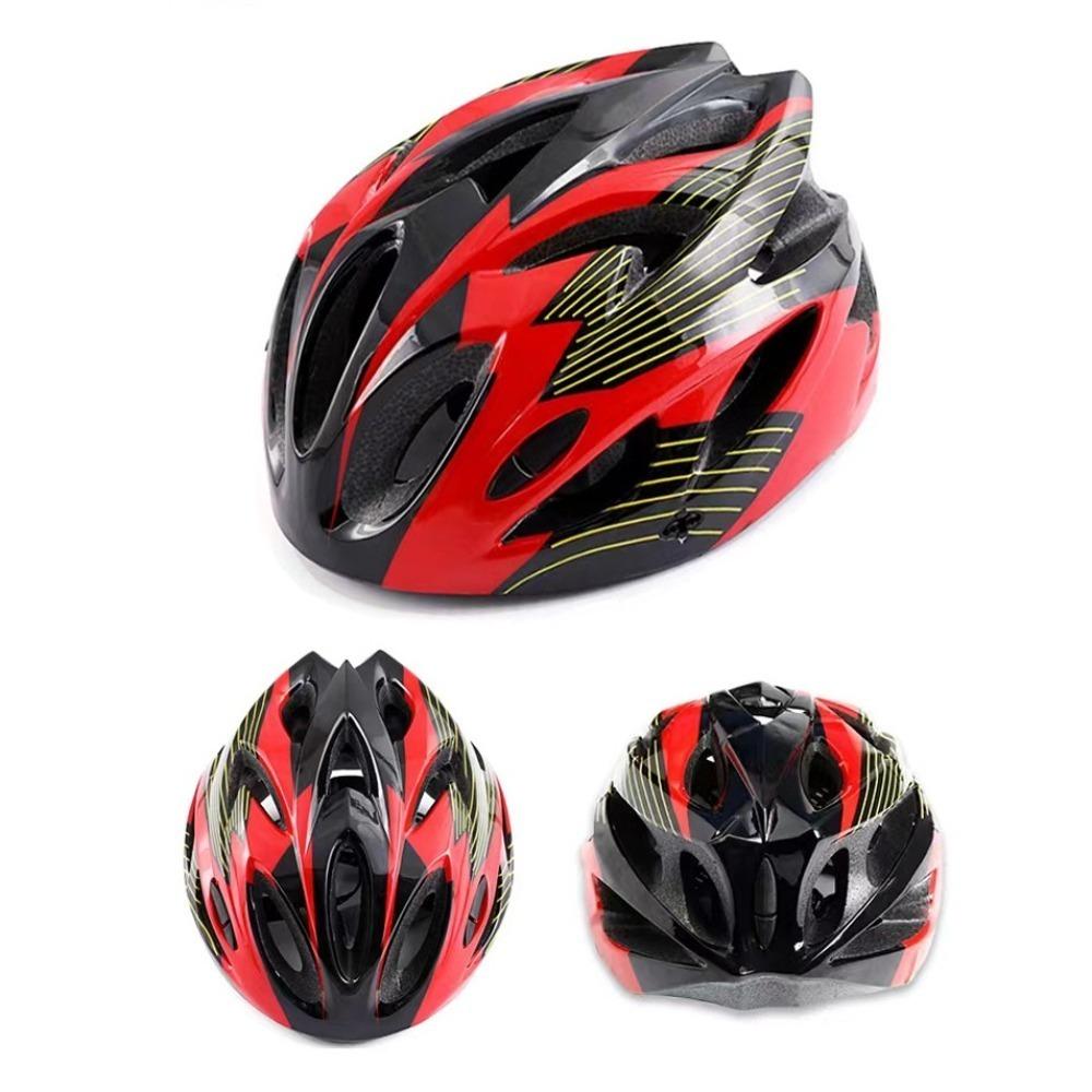 Komfort Futter Kinder Fahrrad Helm Einstellbar MTB Helm Mountain Road Fahrrad rot/schwarz