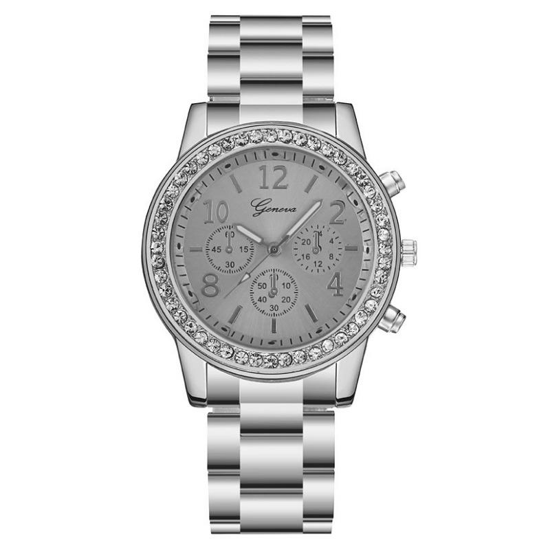 Damenuhren im Originalstil, Top-Luxus-Quarzarmbanduhren für Damen, beste Geschenke für Ehefrau, Familie, Freundin silber
