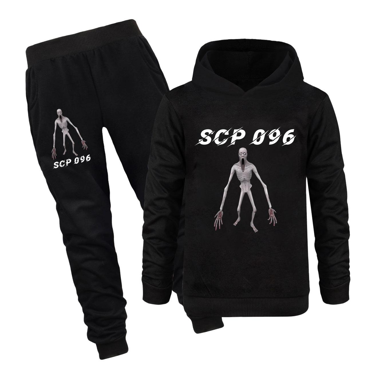 Shy Guy SCP Foundation Science-Fiction Kinder Trainingsanzug Jungen Hoodie+Hosen Set Baby Mädchen Trainingsanzug Kinder Outfits 120
