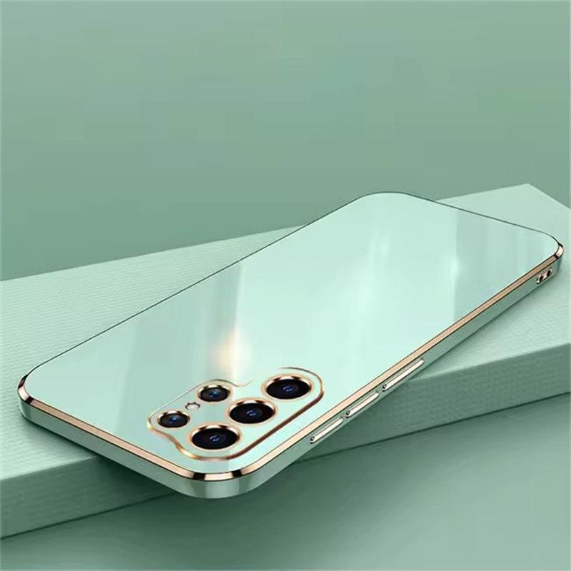 Stoßfeste Beschichtung Handyhülle für Samsung Galaxy S25 S24 S23 S22 S21 Ultra Plus S20 FE Note 20 Ultra Cover Samsung S23 grün