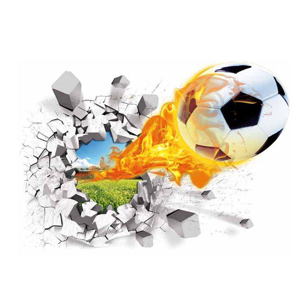 3D Fußball Pause Abnehmbare Wandaufkleber Kinder Kindergarten Baby Zimmer Fußball Aufkleber Hause Dekorative Tapete