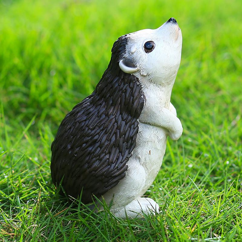 1 Pc Tier Garten Dekoration Kaninchen Eichhörnchen Igel Garten Dekoration Garten Garten Kreative Outdoor Landschaft Dekoration Hedgehog style