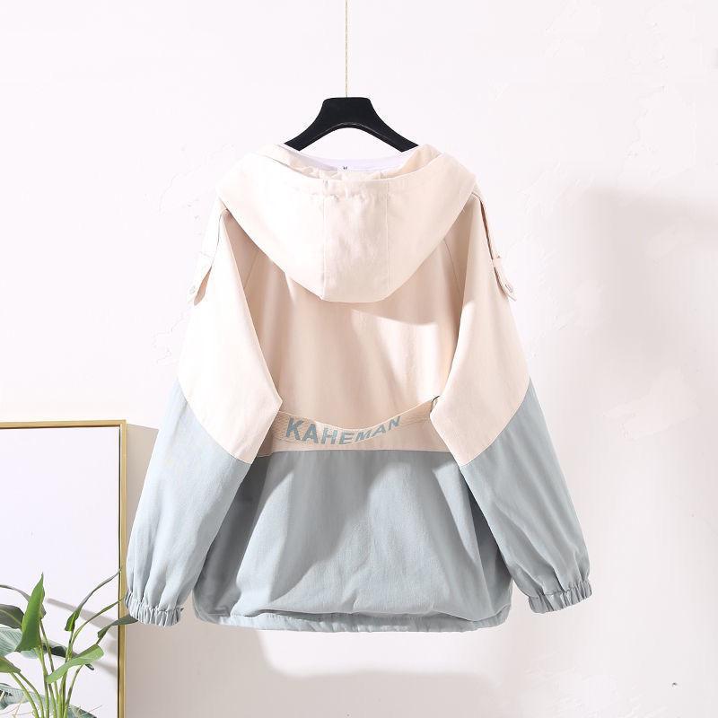Arbeitskleidung Jacke Mädchen Frühling und Herbst Kleidung Junior High School Schüler koreanischen Stil lose kurze Top Kleidung XXL blau