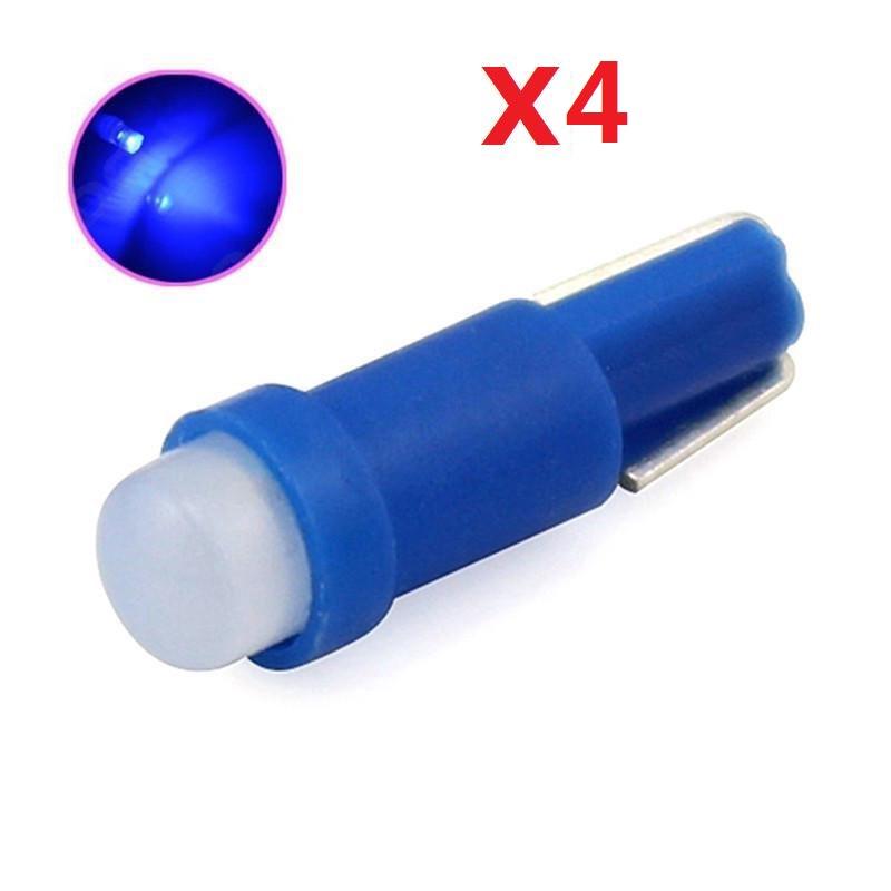 20/10/4 Stück T5 COB LED-Lampen Autotür-LED-Licht-Leselampen 4Pcs/Set blau
