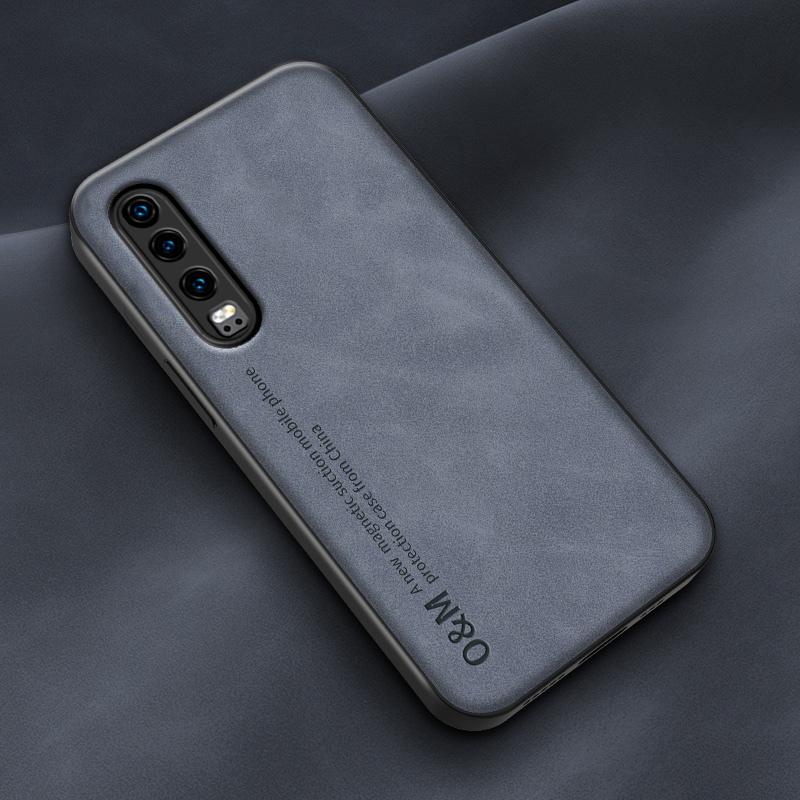 Luxus Magnetische Ledertasche Für Huawei P20 P30 Pro P30 Lite Abdeckung Silikon Telefon Fall Für Huawei P40 P50 Pro p40 Lite Coque P30 blau