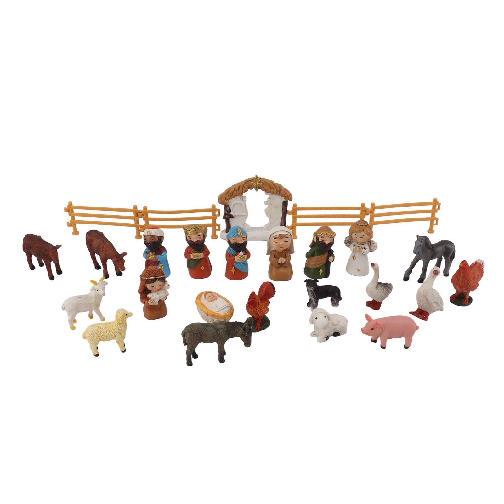 Adventskalender 2023 für Kinder Jungen Mädchen Harz Krippenszene Weihnachten Adventskalender Countdown