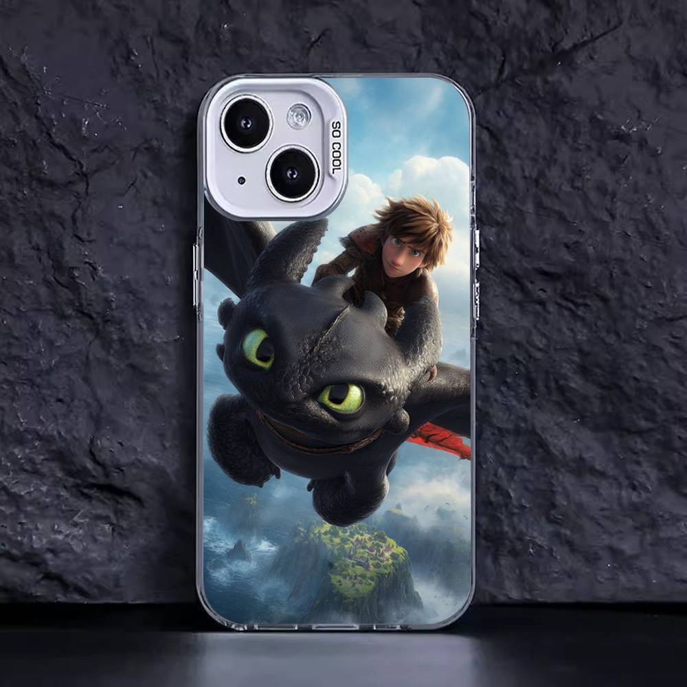Liebes Paar Zahnlos Furie Drache Handyhüllen Für IPhone 17 16 15 14 13 12 11 Plus Pro Max Bunte Hülle iPhone 17 Air