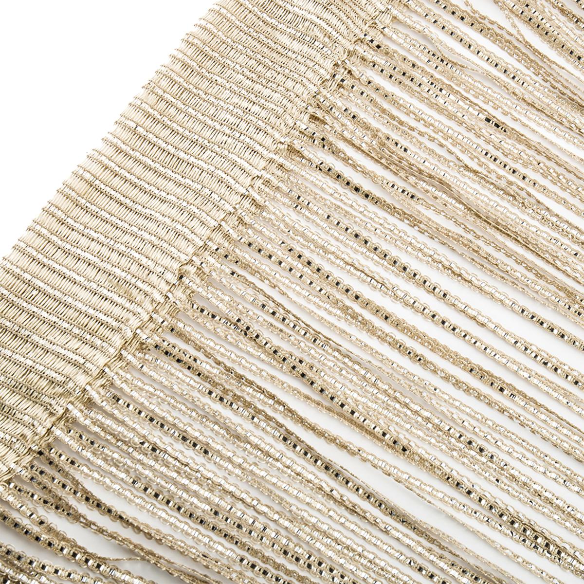 100x200CM Faden Türvorhang Fadenvorhang Raumteiler Einfarbig Quaste Fransen Fensterpaneel Vorhänge Mückenschutz Fliegen Insekten Vorhänge W 100cm * H 200cm