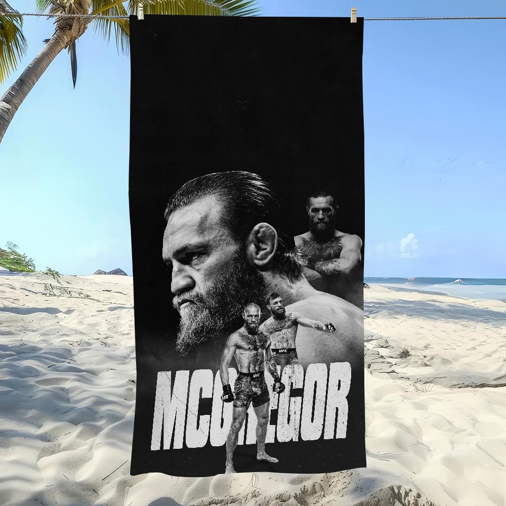 Champion Boxer C-Conor Mcgregor U-UFC Handtuch Weich Pool Geschenk Für Reise Fitnessstudio Dusche Camping Schnelltrocknend Sport Großes Strandhandtuch W45*H90(CM)