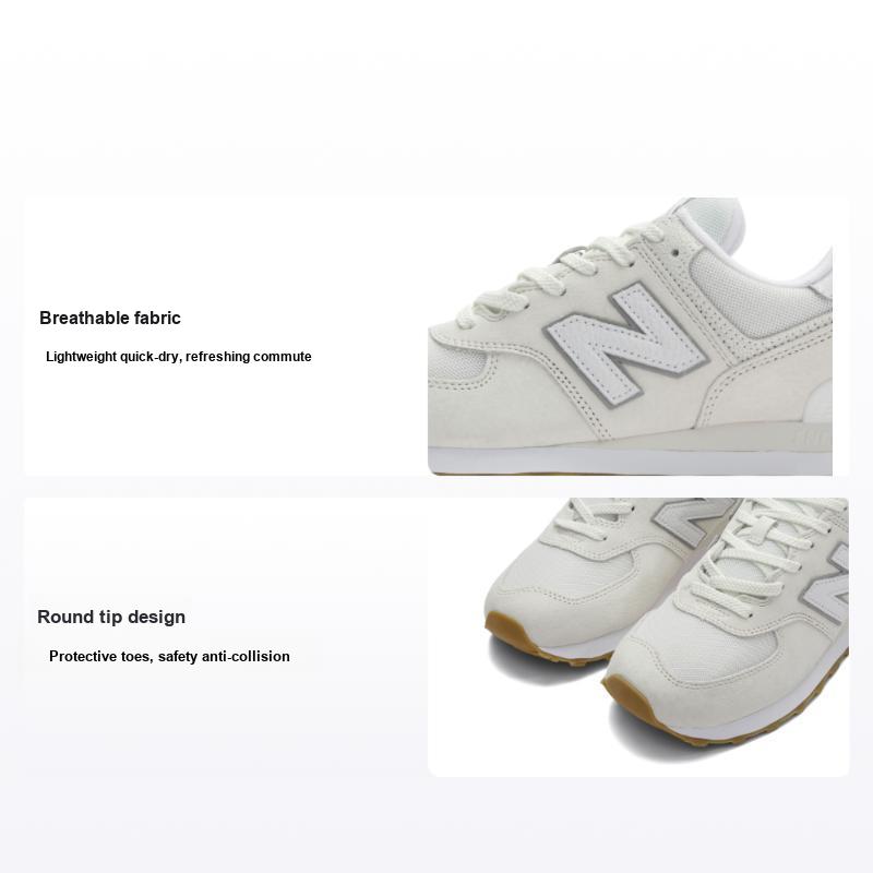 New Balance 574 Sea Salt Concrete Gum Unisex Sneaker Weiß U574RAD 44