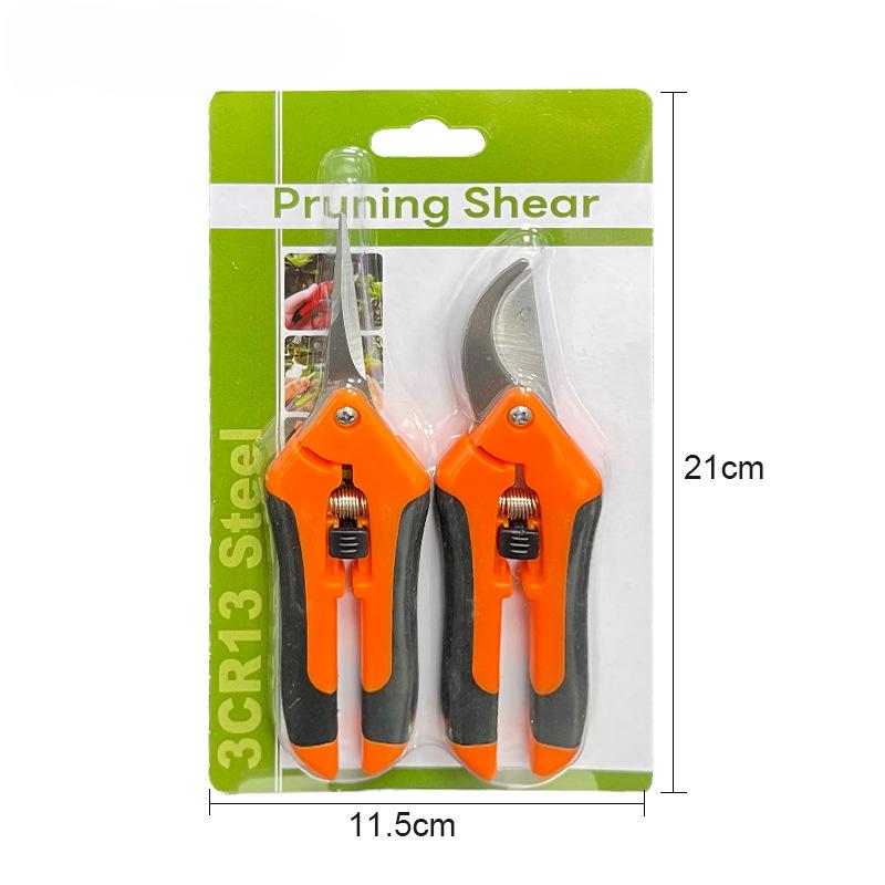 Gartenschere Astschere Obst- und Gemüseschere Äste Obstbaum Traubenernteschere Gartengeräte Fruchternte 2 PCS orange