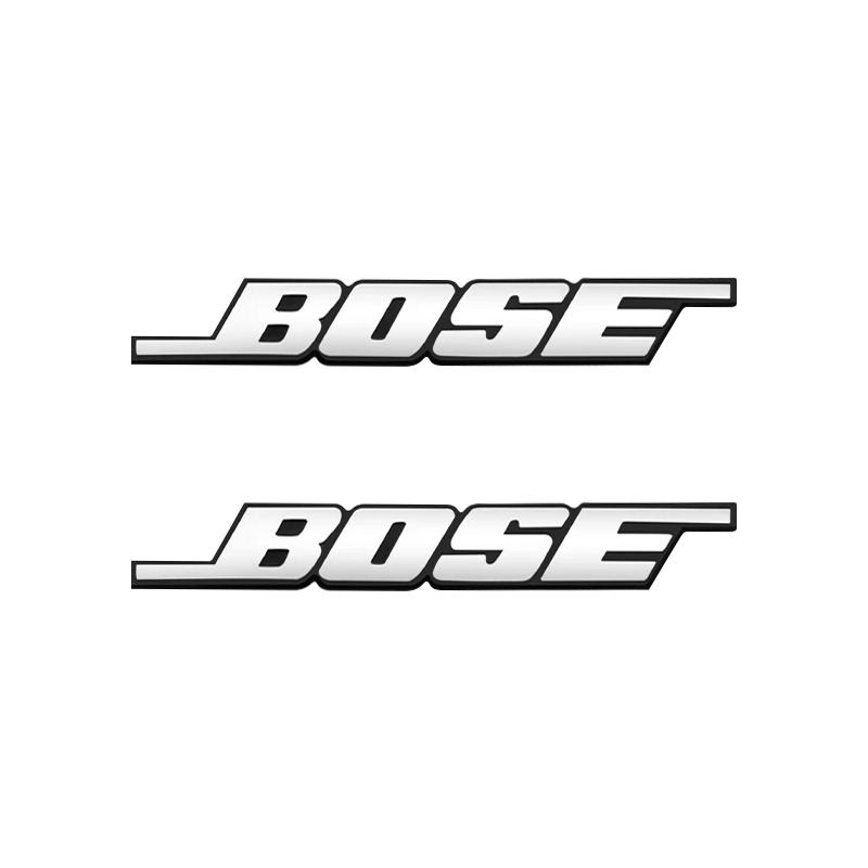 3D Metall BOSE Audio Plakette Stereoskopische Textur Auto Lautsprecher Aufkleber Auto Tür Audio Lautsprecher Emblem Dekor Zubehör 2Pcs-Sticker