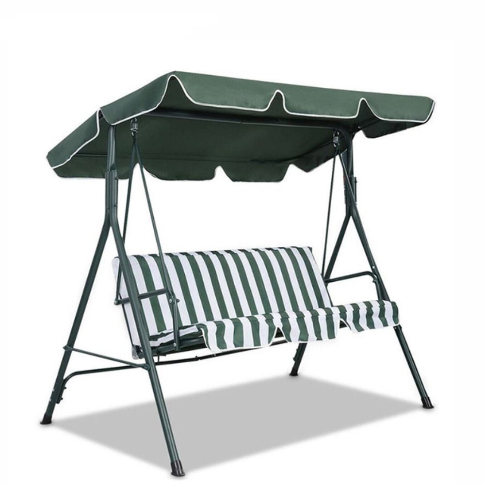Ersatz-Garten-Hängematten-Überdachung, Schaukeln, Dach, Überdachung, Stuhl, Markise, Regenschutz 190X132X15cm dunkelgrüne