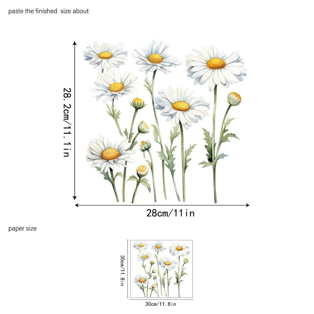 Doppelseitiger bunter Blumen-Schmetterlings-Wandaufkleber, elektrostatische Paste, Fensterglaspaste, sichtbares dekoratives Wandtattoo 30*30cm