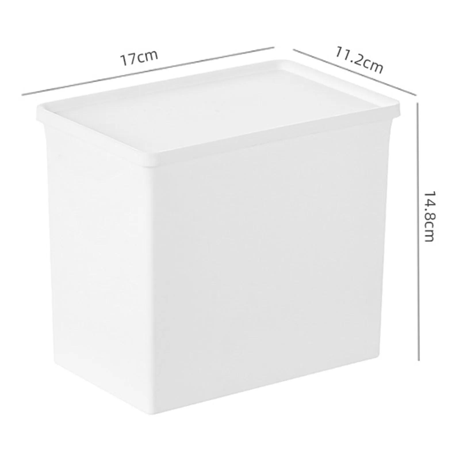 Weiße Wäschezimmer-Organizer-Box mit Deckel - Multifunktionaler Spender für Flüssigseife, Waschpulver, Waschperlen & Wäscheklammern