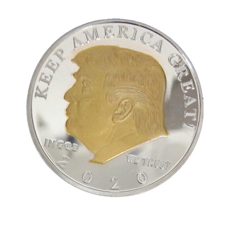 Trump Of Keep America Great Zweifarbige Prooflike-Münzen Coole Trump Gedenkmünze Sammeln von Münzen Dekoration ARI