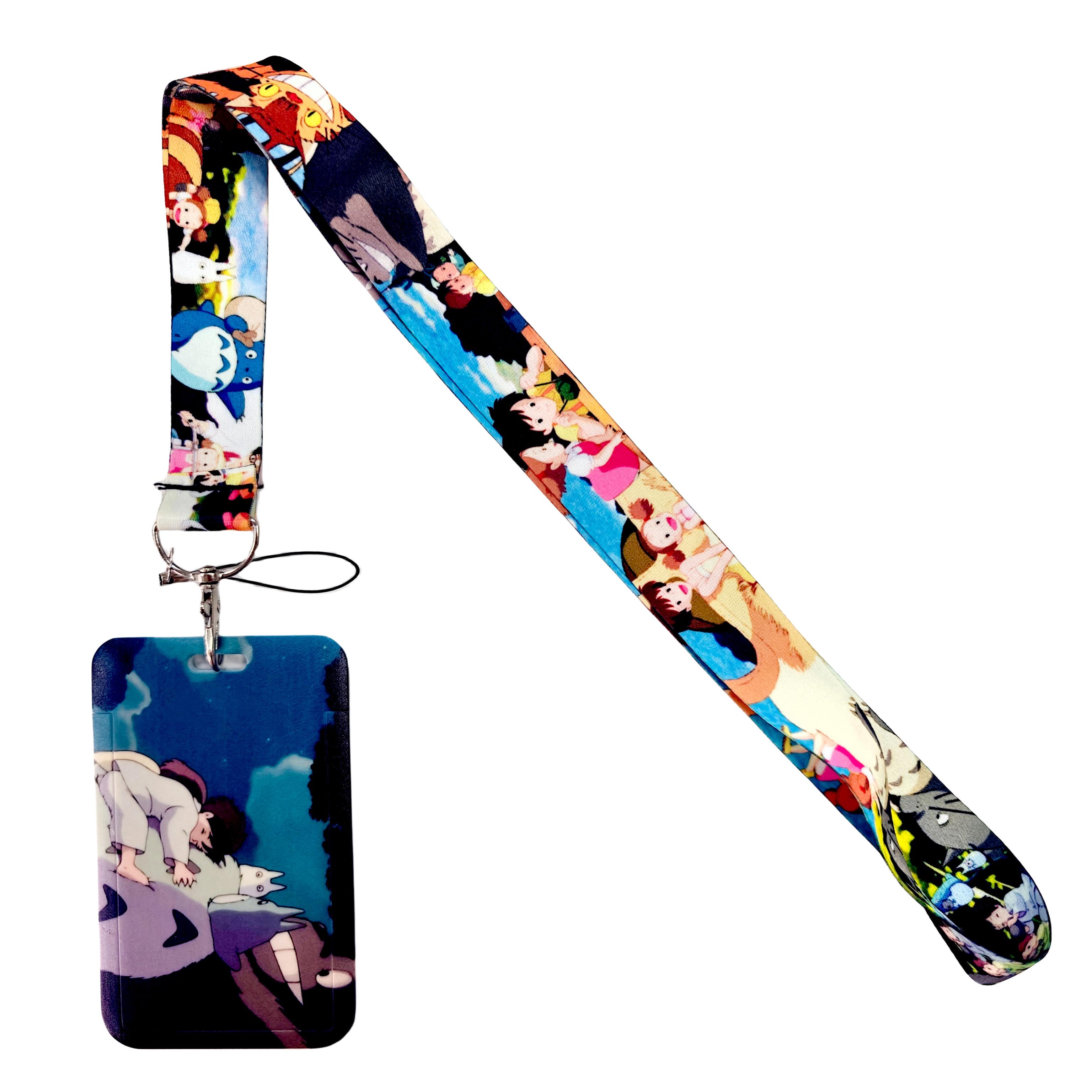 Anime Lanyard Japanisches Manga Nackenband für Schlüssel Ausweiskarte Handy-Träger Abzeichenhalter Aufhängeseil Schlüsselanhänger Zubehör Geschenke