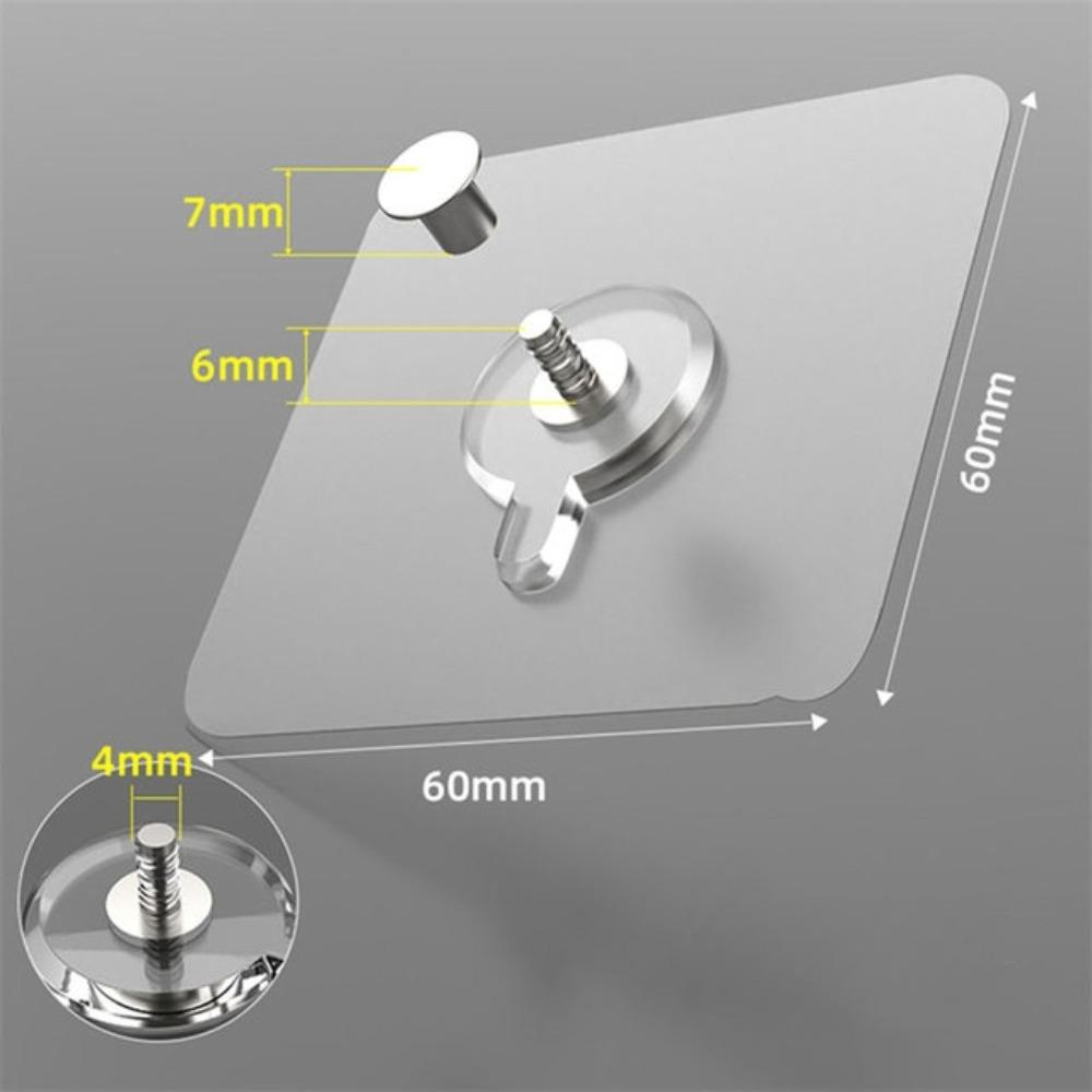 40 stücke Selbstklebende Wand Nagel Spurlose Fotografie Wandbild Phase Rahmen Klebstoff Hängen Zeichnung Nägel Wand Srorage Transparent Haken Schraube 40Set