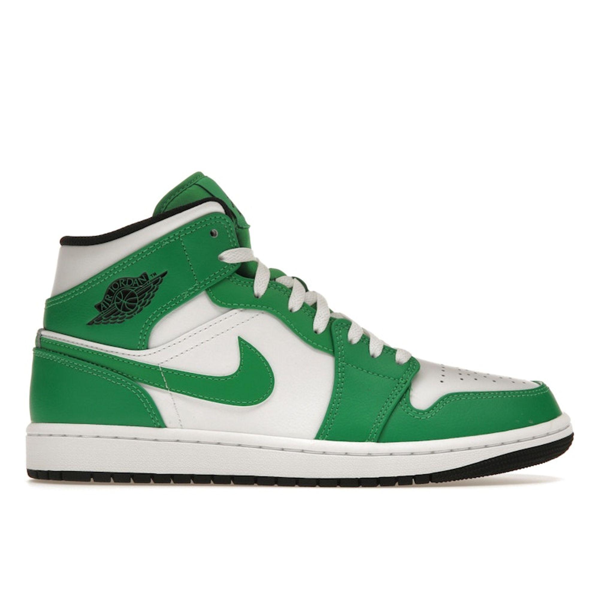 Air Jordan 1 Mid Lucky Green Herren Sneaker Schwarz Weiß DQ8426-301 44