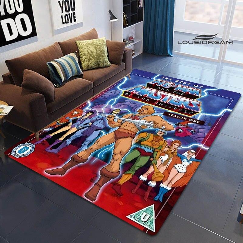 Anime Universe Master HE-MAN Bedruckter Teppich Kinder Spielen Teppich Wohnzimmer Schlafzimmer Schöner Teppich Fotografie Requisiten 40x60cm gray