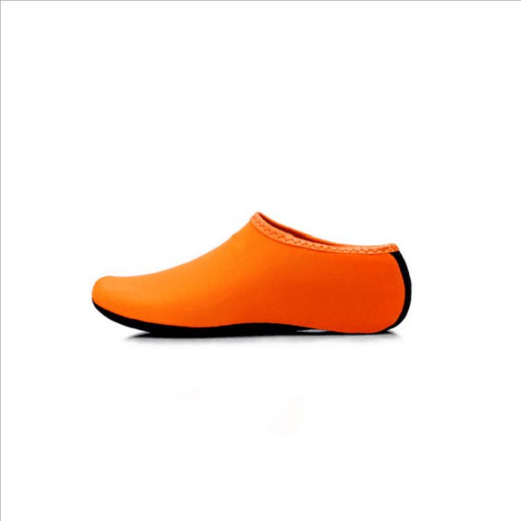 Sommer neue Mode Strand Schwimmen Wassersport Socken Kinder Männer und Frauen Schnorcheln rutschfeste Schuhe Surfen Tauchen Schuhe Tarnstreifen 39-41 orange