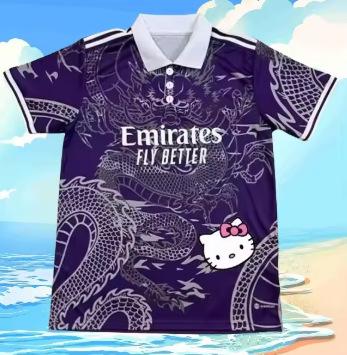 2025 Sommer Mode Lässig Sanrio Hello Kitty 3D Atmungsaktiv Schnelltrocknend Atmungsaktiv Schnelltrocknend Poloshirt XXXXL