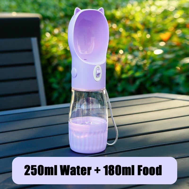 Hunde Wasserflasche Welpe Tragbarer Becher Für Kleine Mittelgroße Hunde Katzen Outdoor Trinken Auslaufsicher Chihuahua Yorkshire Haustierbedarf violett