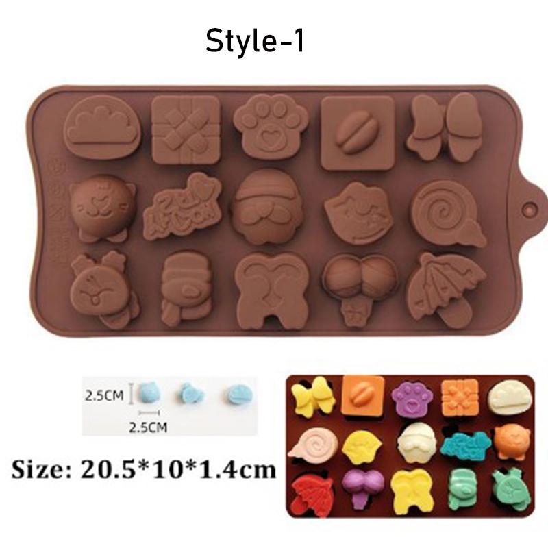 Mode Obst 3D Eis Harz Form Tier Form Jelly Pudding Kuchen Backen Werkzeug Gummibärchen Süßigkeiten Silikon Formen DIY Schokolade Multii-shape 1
