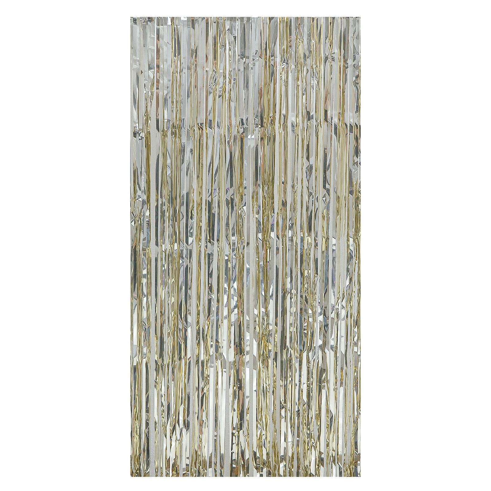 Schimmernde Metallische Lametta-Vorhänge für Geburtstagsfeier oder Event-Dekoration Lametta Folien Fransen Vorhänge