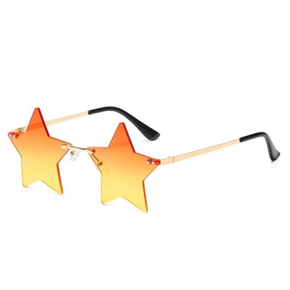 Weihnachtsdekoration für Damen Erwachsene & Herren Erwachsene Brillen Partybrillen Rahmenlose Sonnenbrillen Sternform Sonnenbrillen